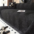 CozyGuard - Protective Herringbone Sofa Cover with Fringe Detail